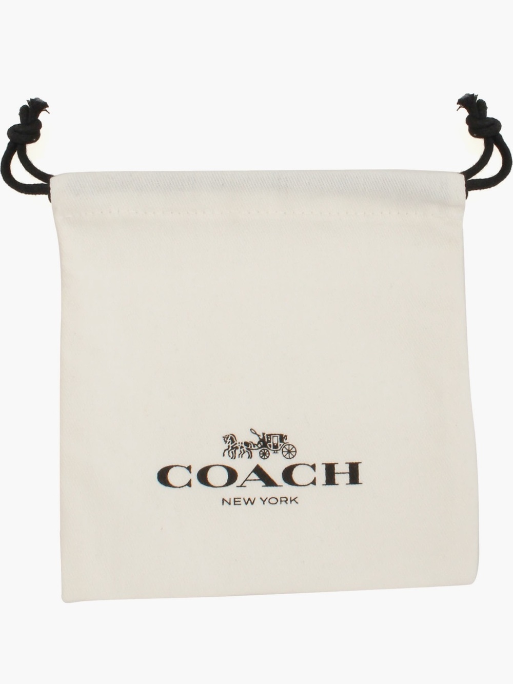 Coach Crystal Heart Huggie Hoop Earrings Silver Tone - Picture 4 of 4